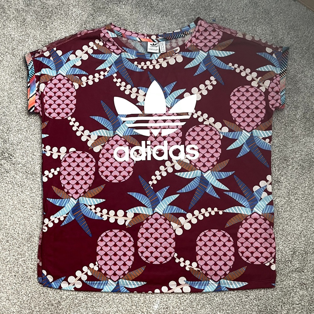 Adidas Originals Farm Rio Pineapple Mesh Jersey‎ Oversized Short Sleeve Size S
